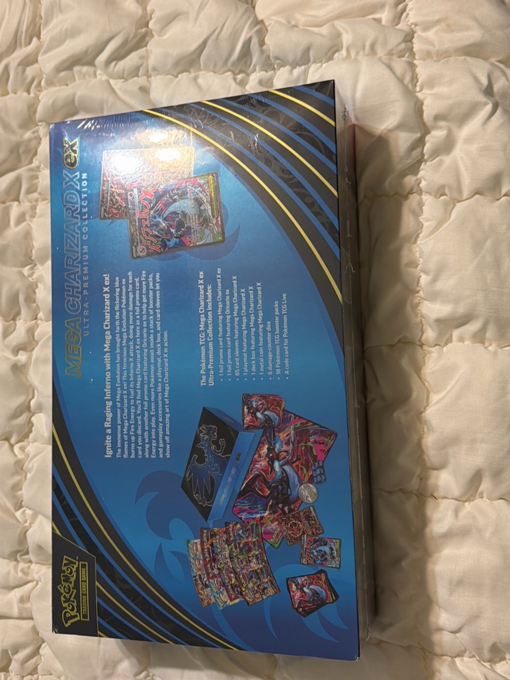 Pokemon Elite Trainer Box - Blue & Gold Charizard Artwork - Picture 2 of 2